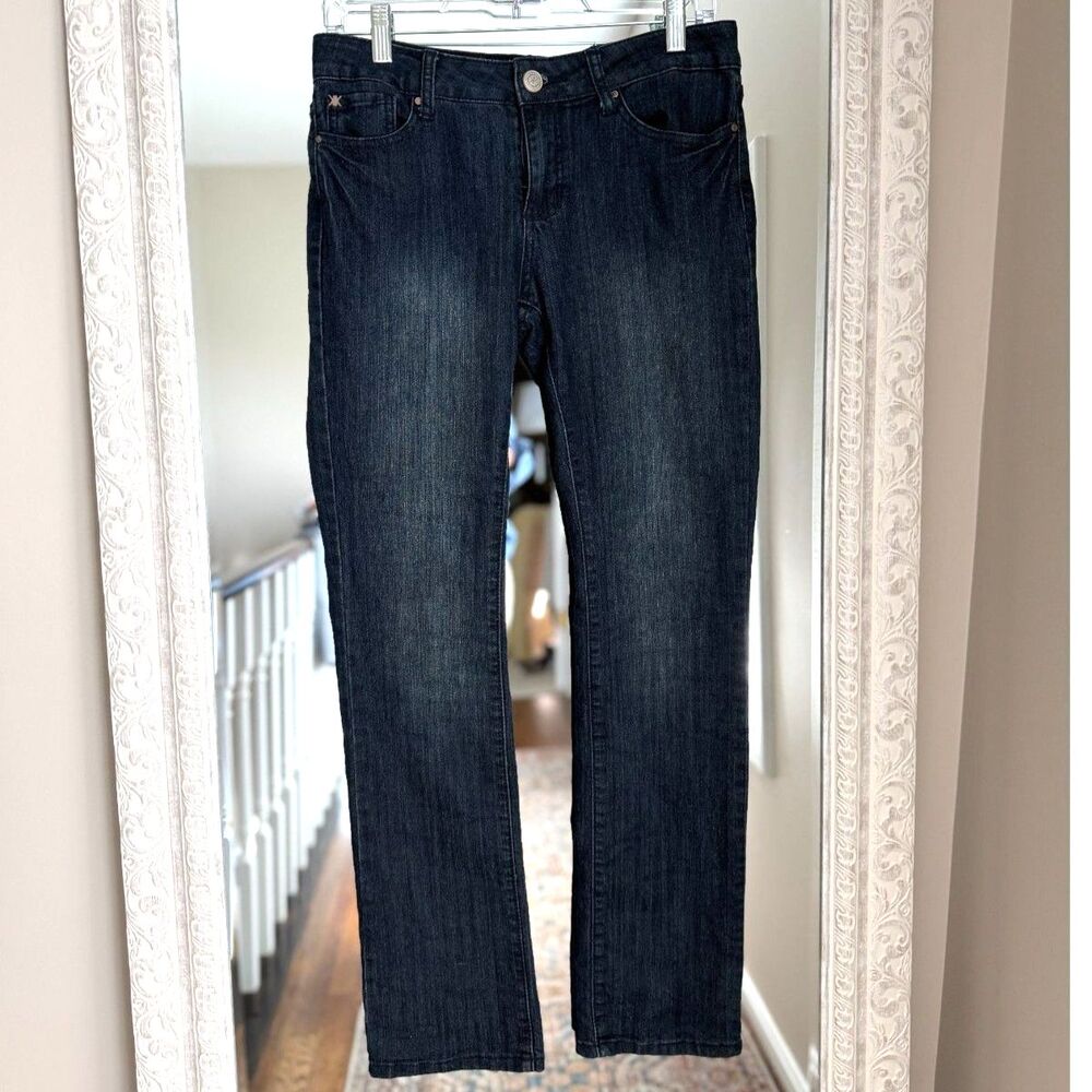 Kardashian Kollection Kim dark Wash Slim Straight Jeans XS